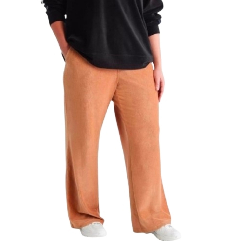 NWT Calvin Klein Ribbed Wide Leg Pants 2X